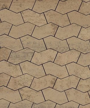 Тротуарная плитка S-ФОРМА Листопад гладкий Шелковица В.3.Ф.10 Выбор 100 мм