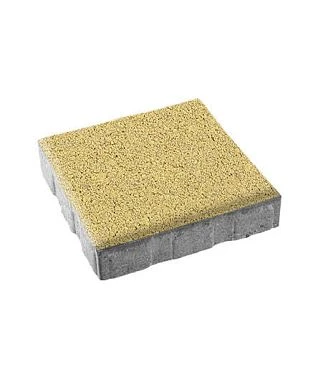 Тротуарная плитка КВАДРАТ Стандарт Желтый Б.7.К.8 Выбор 80 мм