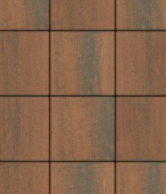 Тротуарная плитка КВАДРАТ Листопад гладкий Мустанг Б.6.К.8 Выбор 80 мм