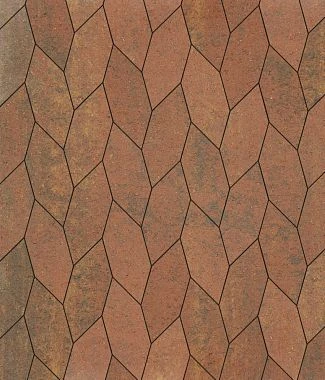 Тротуарная плитка СКОШЕННЫЙ ШЕСТИУГОЛЬНИК Искусственный камень Степняк Б.1.ШГ.6 Выбор 60 мм