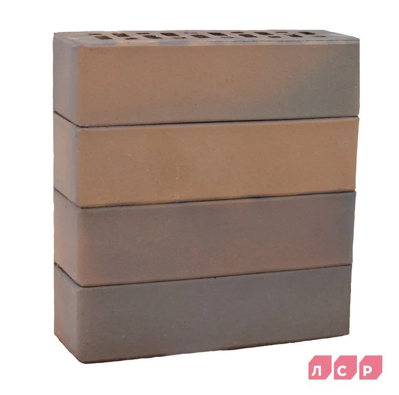 Клинкер фасадный светло-коричневый флэш Прага 0,71 NF гладкий ЛСР
