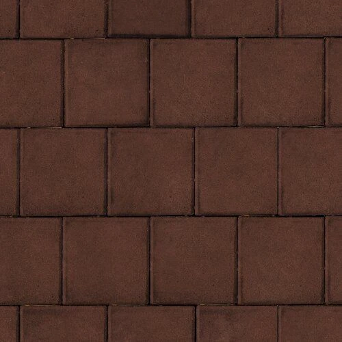 Тротуарная плитка Квадрат большой Коричневый Гладкая SteinRus 60 мм