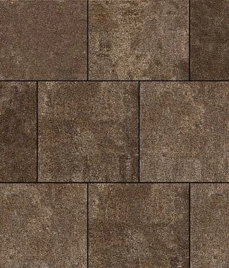 Тротуарная плитка КВАДРАТ 400х400 Листопад гранит Мокко Б.6.К.6 Выбор 60 мм