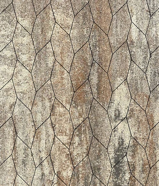 Тротуарная плитка СКОШЕННЫЙ ШЕСТИУГОЛЬНИК Искусственный камень Степняк Б.1.ШГ.6 Выбор 60 мм