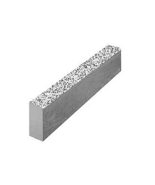 Бордюр 100*20*8см - Стоунмикс Белый с черным с неполным прокрасом