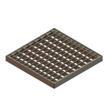 Решетка водоприемная Basic РВ-28.28 ячеистая стальная оцинкованная