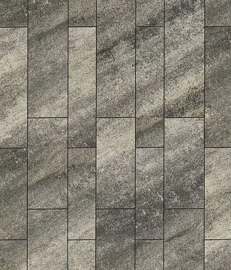 Тротуарная плитка ПАРКЕТ Листопад гладкий Антрацит Б.9.Псм.8 Выбор 80 мм