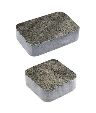 Тротуарная плитка КЛАССИКО Листопад гранит Антрацит А.1.КО.4 Выбор 40 мм