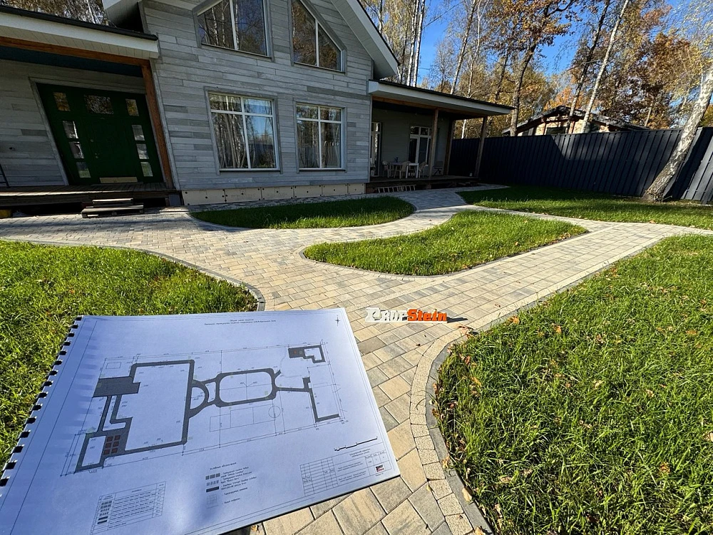 Тротуарная плитка Новый город Штайн Сильвер Steingot 60 мм