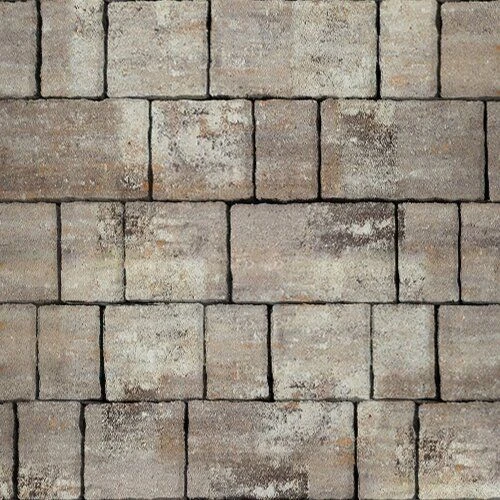 Тротуарная плитка Старый город Серый Гладкая SteinRus 60 мм