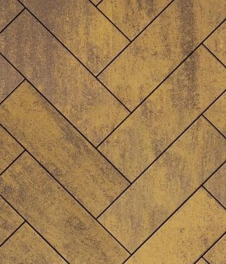 Тротуарная плитка ПРЯМОУГОЛЬНИК 600х200 Листопад гладкий Осень Б.6.П.8 Выбор 80 мм