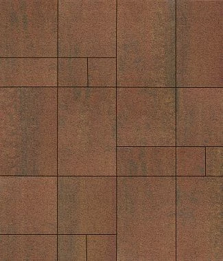 Тротуарная плитка Грандо Листопад гранит Осень Б.9.Фсм.6 Выбор 60 мм