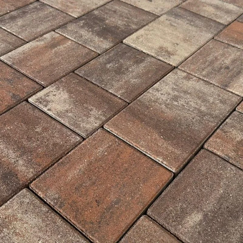 Тротуарная плитка КОЛОР МИКС №28 Мокко НОВЫЙ ГОРОД 1НГ4Ф Нобетек 40 мм