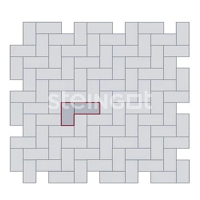 Тротуарная плитка Прямоугольник 200*100 Желтый (верхний прокрас) Steingot 60 мм