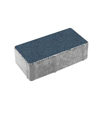 Тротуарная плитка ПРЯМОУГОЛЬНИК 200х100 Гранит Синий Б.2.П.6 Выбор 60 мм