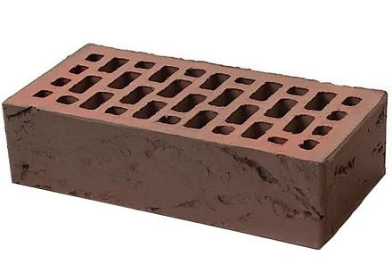 Кирпич облицовочный баварская кладка Бордо одинарный 1 NF кора дуба М-150 Браер