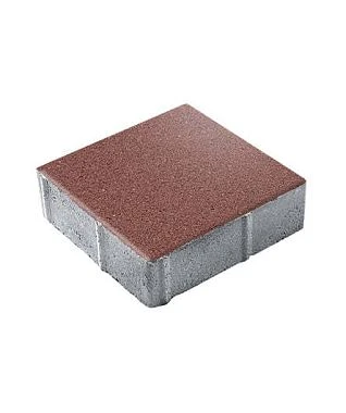 Тротуарная плитка КВАДРАТ 300х300 Гранит Красный Б.1.К.6 Выбор 60 мм