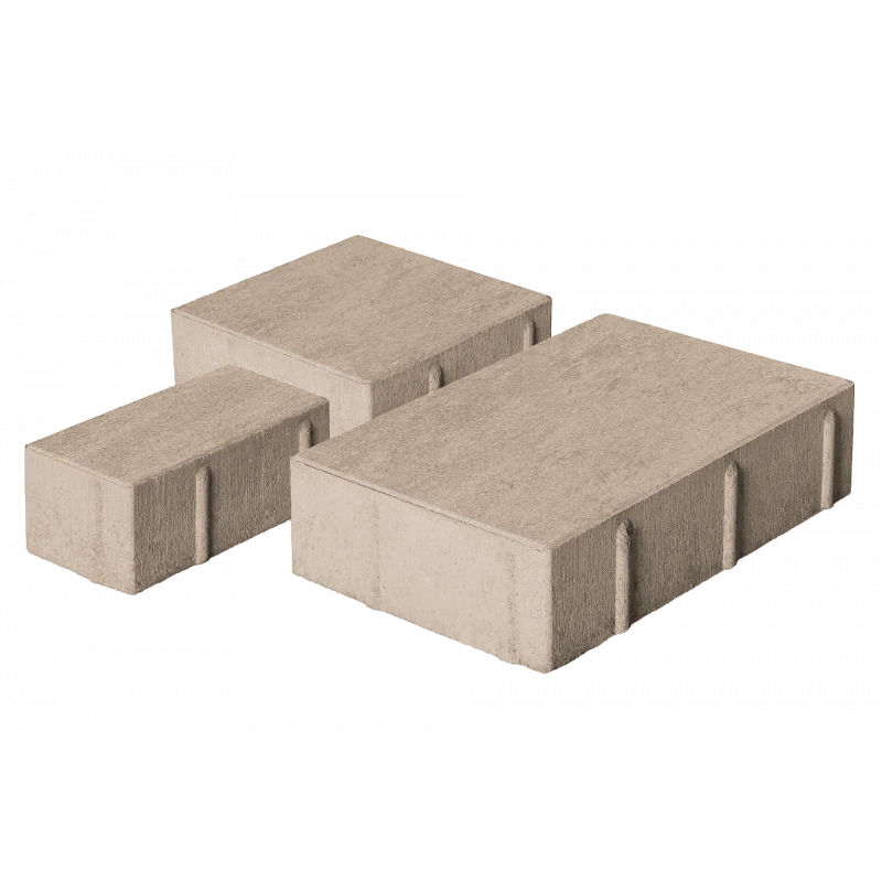 Тротуарная плитка Новый город 1НГ6Ф Песочная Нобетек 60 мм