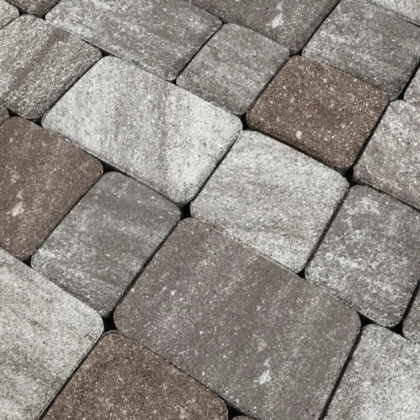 Тротуарная плитка НОВАЯ КЛАССИКА 1НКЛ5Ф КОЛОРМИКС №25 Шоколад Нобетек 50 мм