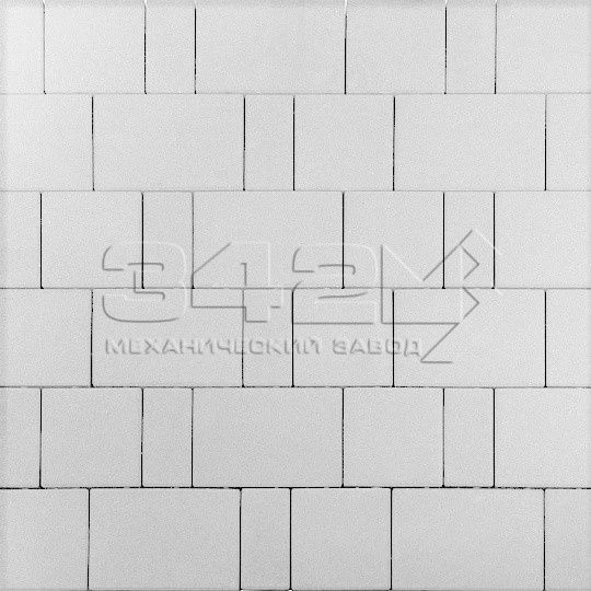 Тротуарная плитка Новый город Белый 342 МЗ 60 мм