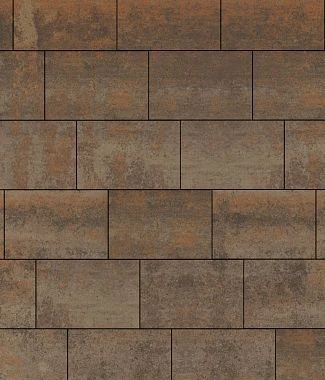 Тротуарная плитка ПРЯМОУГОЛЬНИК 750х500 Листопад гладкий Старый замок Б.14.П.8 Выбор 80 мм