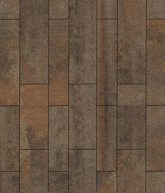 Тротуарная плитка ПАРКЕТ Листопад гранит Антрацит Б.9.Псм.8 Выбор 80 мм