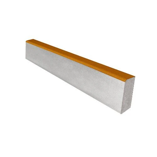 Бордюр садовый БР 100.20.8R SteinRus, жёлтый