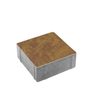 Тротуарная плитка КВАДРАТ 200х200 Листопад гладкий Осень Б.2.К.6 Выбор 60 мм