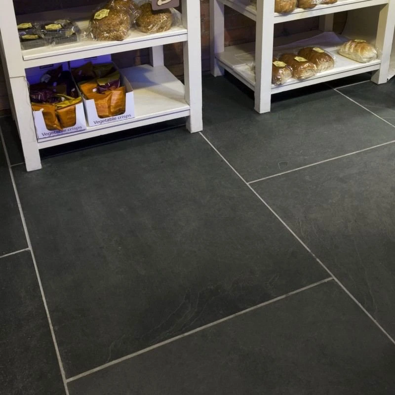 Плитка Сланец чёрный (натуральный скол) 600х1200 Pharaon