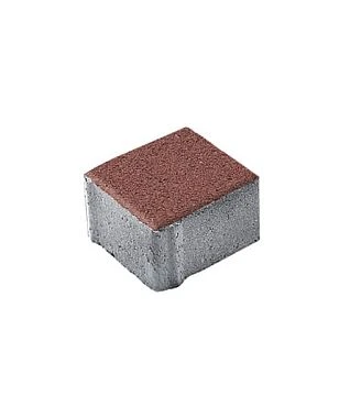 Тротуарная плитка КВАДРАТ Гранит Красный А.3.К.4 Выбор 40 мм