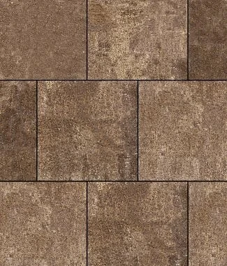 Тротуарная плитка КВАДРАТ 400х400 Листопад гладкий Арабская ночь Б.6.К.6 Выбор 60 мм