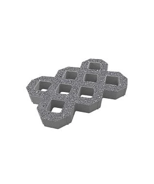 Тротуарная плитка ГАЗОННАЯ РЕШЕТКА Гранит Серый Б.1.ГР.8 Выбор 80 мм