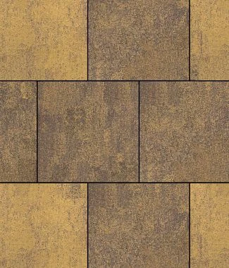 Тротуарная плитка КВАДРАТ 400х400 Листопад гладкий Арабская ночь Б.6.К.6 Выбор 60 мм