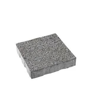 Тротуарная плитка КВАДРАТ Cтоунмикс кремовый с черным Б.5.К.6 Выбор 60 мм