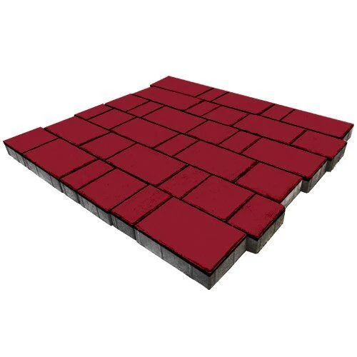 Плитка тротуарная Новый город брайс Гладкая SteinRus 40 мм