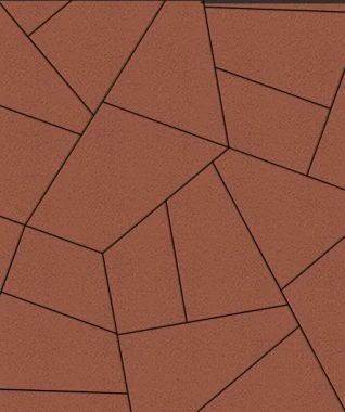 Тротуарная плитка ОРИГАМИ Стандарт Коричневый Б.4.Фсм.8 Выбор 80 мм