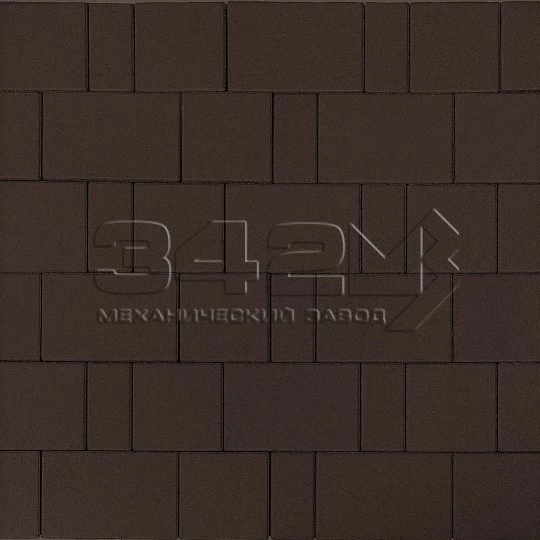 Тротуарная плитка Новый город 40 Темно-коричневый 342 МЗ