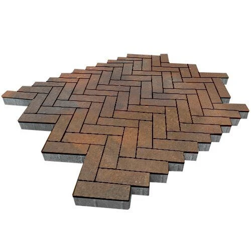 Тротуарная плитка Паркет Штайнрус Гладкая SteinRus 60 мм