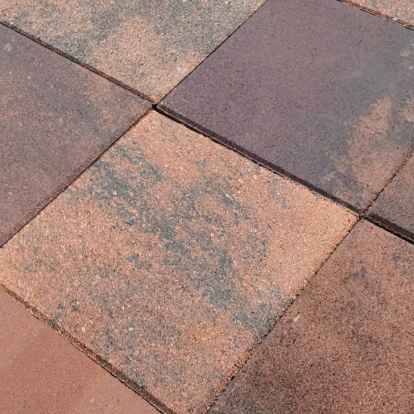 Тротуарная плитка Квадрат 1К5ф 400*400 КОЛОРМИКС №15 Терракот Нобетек 50 мм