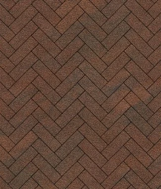 Тротуарная плитка ПАРКЕТ Листопад гранит Мокко Б.4.П.6 Выбор 60 мм