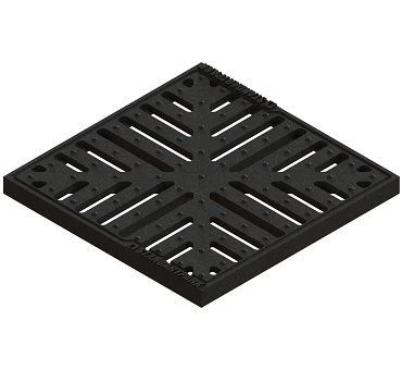 Решетка водоприемная Basic РВ-28.28 «снежинка» чугунная ВЧ
