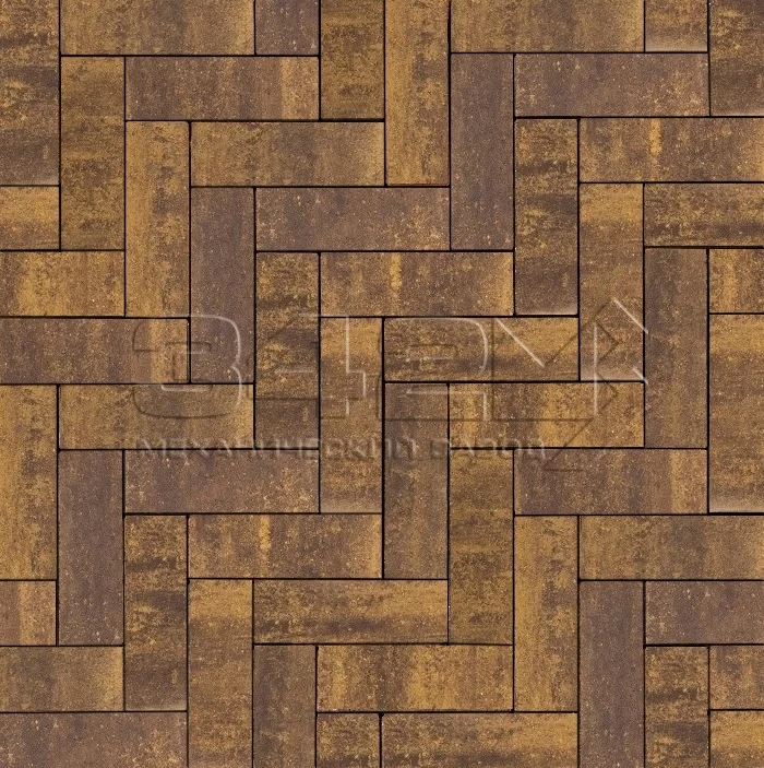 Тротуарная плитка Паркет 240x80x60мм Каньон 342 МЗ