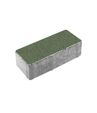 Тротуарная плитка ПРЯМОУГОЛЬНИК 240х120 Гранит Зеленый Б.3.П.6 Выбор 60 мм