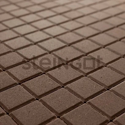 Тротуарная плитка Квадрат 100*100 Темно-Коричневый (верхний прокрас) Steingot 60 мм