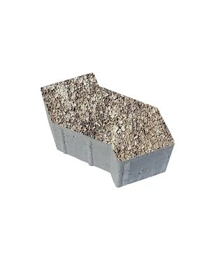 Тротуарная плитка S-ФОРМА Листопад Гранит Хаски В.3.Ф.10 Выбор 100 мм