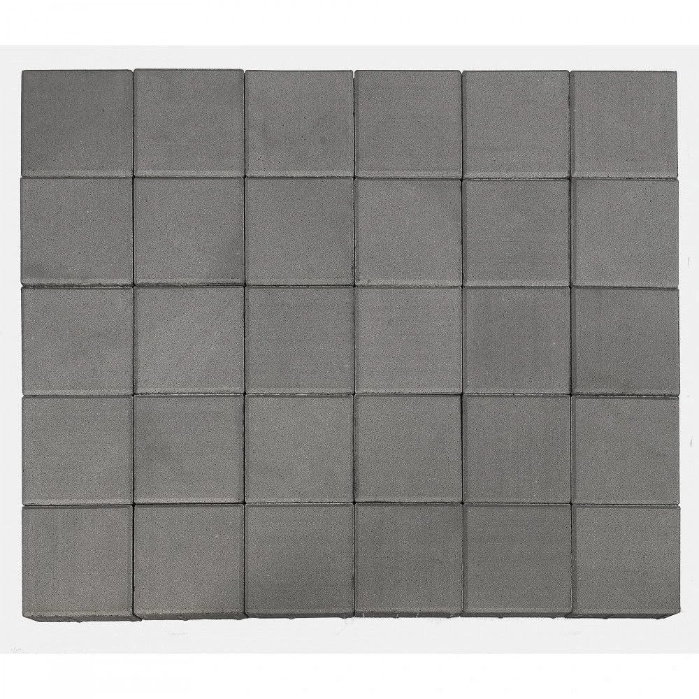 Тротуарная плитка Лувр, Серый BRAER 60 мм