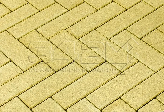 Тротуарная плитка Паркет 240x80x60мм Желтый 342 МЗ