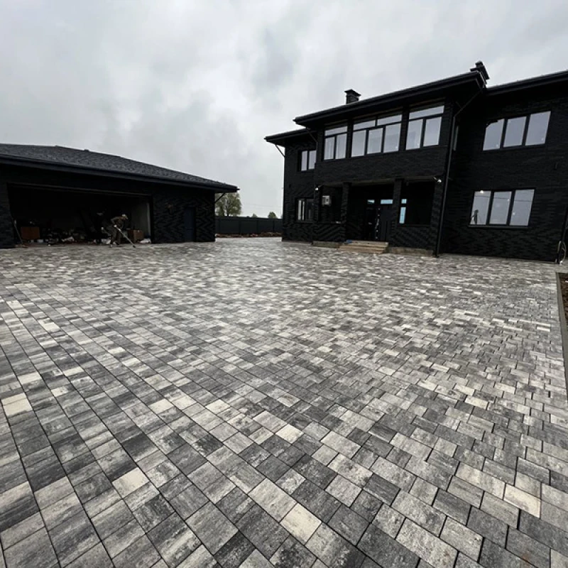 Тротуарная плитка КОЛОР МИКС №5 Антрацит НОВЫЙ ГОРОД 1НГ4Ф Нобетек 40 мм