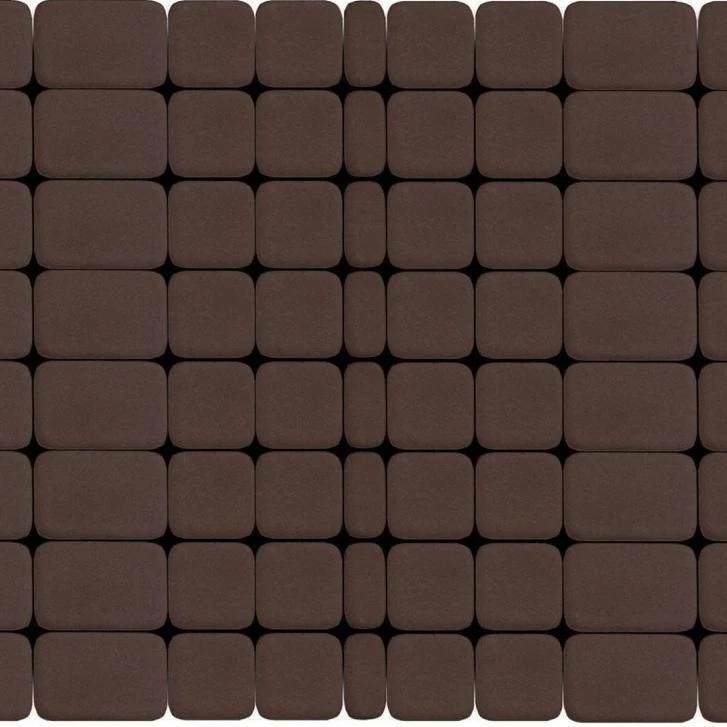 Тротуарная плитка Классико, Коричневый BRAER 60 мм