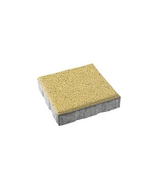 Тротуарная плитка КВАДРАТ 400х400 Стандарт Желтый Б.6.К.6 Выбор 60 мм